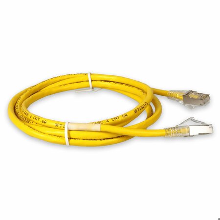 Add-On 10FT RJ-45 MALE TO RJ-45 MALE SHIELDED STRAIGHT YELLOW CAT6A STP PVC COPPER ADD-10FCAT6AS-YW